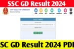 SSC GD Result Check
